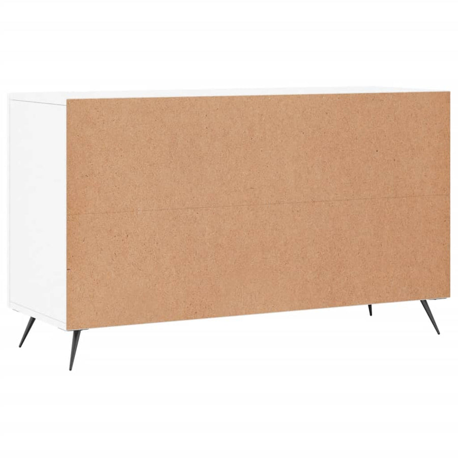 Dressoir 100X36X60 Cm Bewerkt Hout Wit