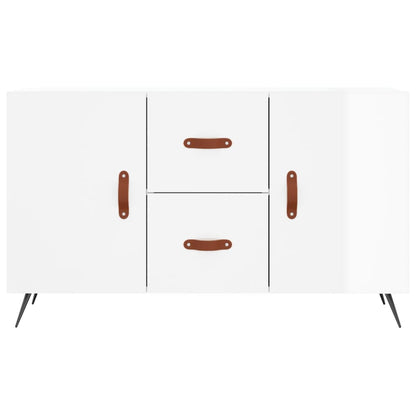 Dressoir 100X36X60 Cm Bewerkt Hout Hoogglans Wit
