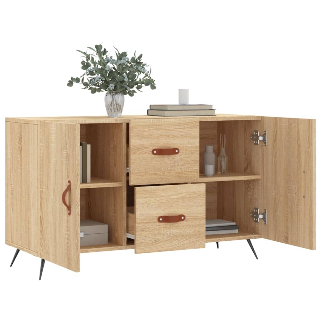 Dressoir 100X36X60 Cm Bewerkt Hout Sonoma Eikenkleurig