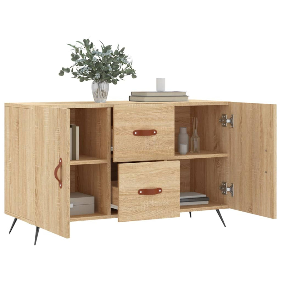 Dressoir 100X36X60 Cm Bewerkt Hout Sonoma Eikenkleurig