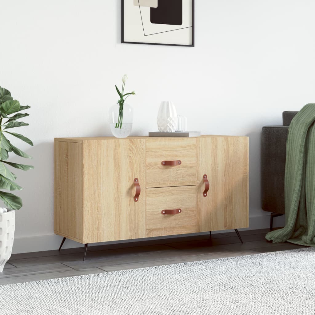 Dressoir 100X36X60 Cm Bewerkt Hout Sonoma Eikenkleurig