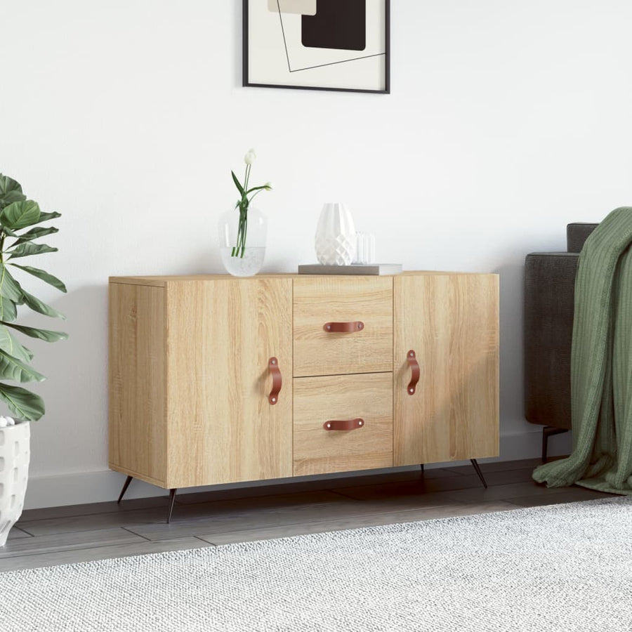 Dressoir 100X36X60 Cm Bewerkt Hout Sonoma Eikenkleurig