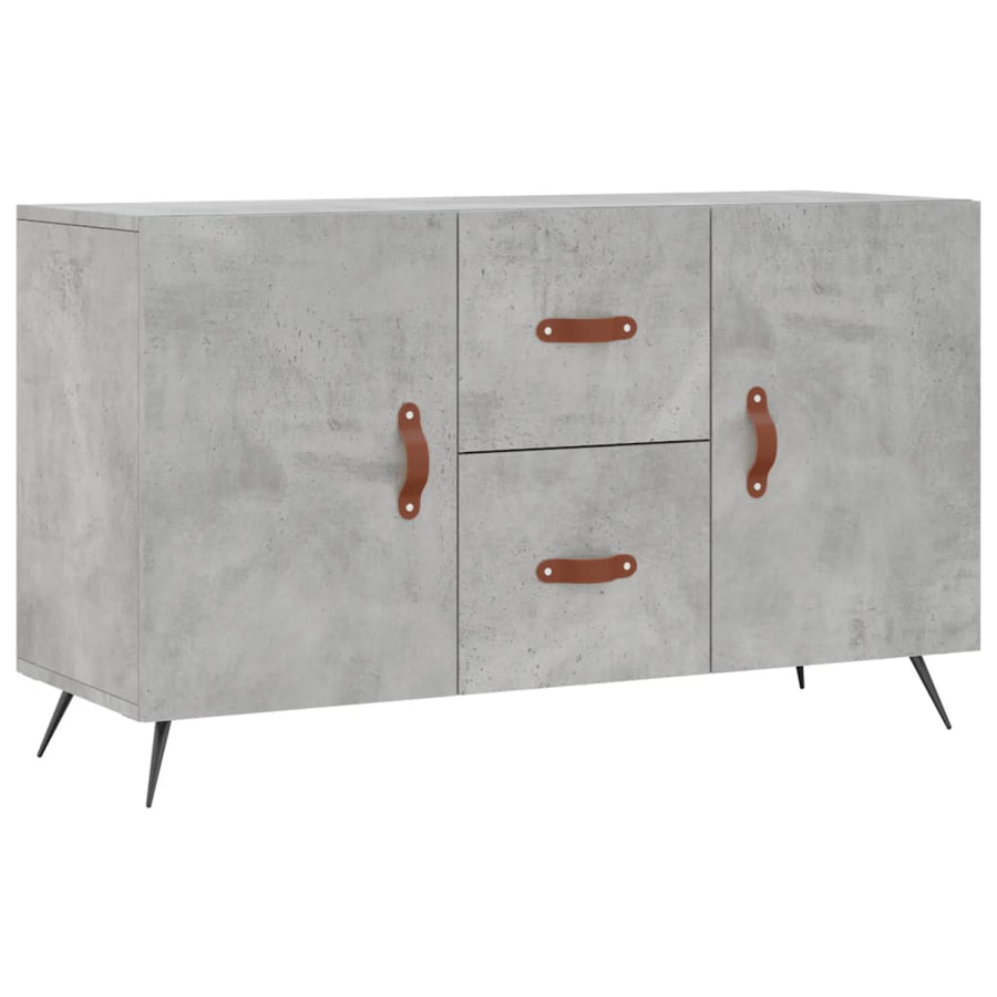 Dressoir 100X36X60 Cm Bewerkt Hout Betongrijs