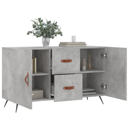 Dressoir 100X36X60 Cm Bewerkt Hout Betongrijs