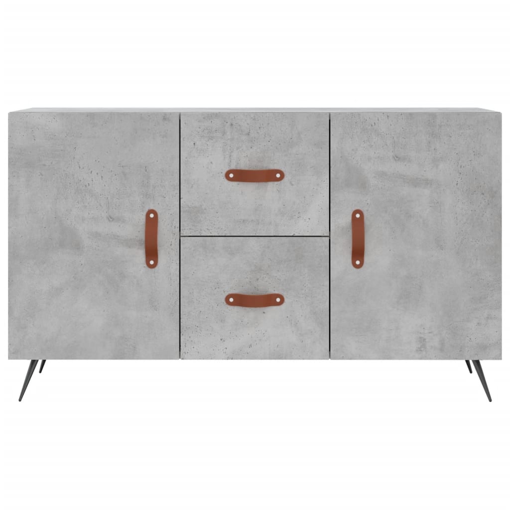 Dressoir 100X36X60 Cm Bewerkt Hout Betongrijs