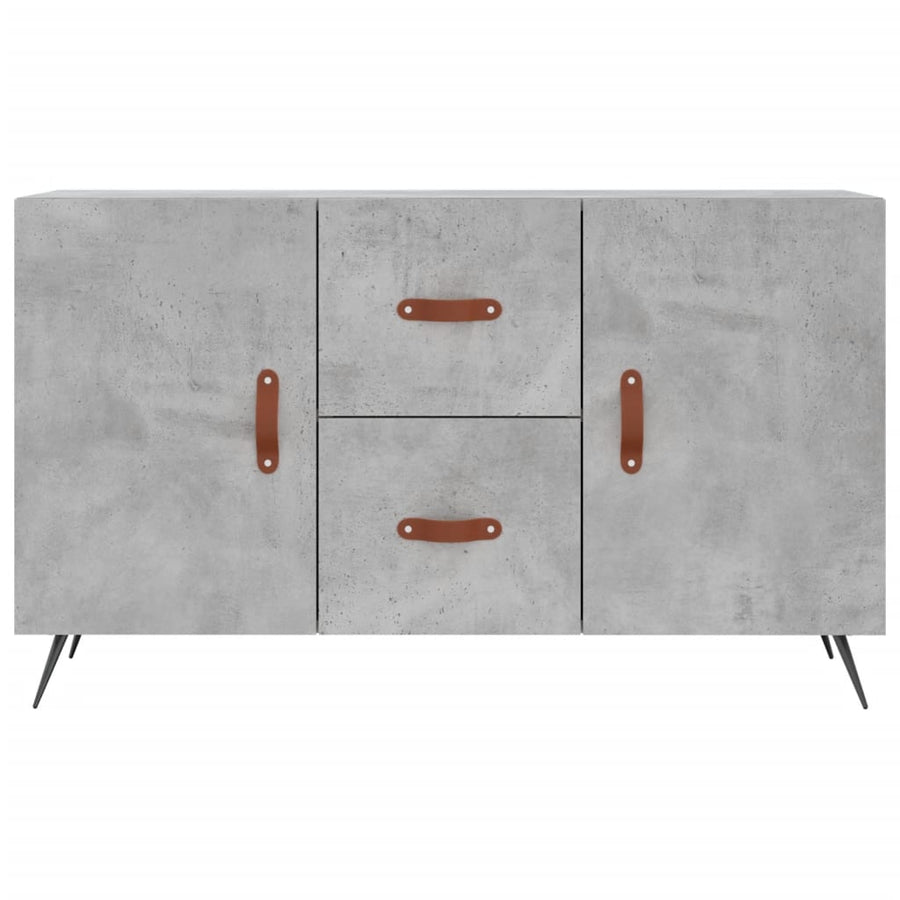 Dressoir 100X36X60 Cm Bewerkt Hout Betongrijs