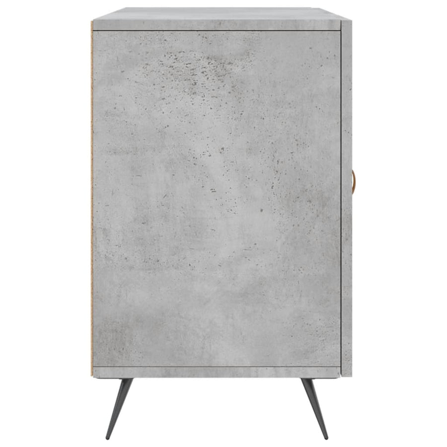 Dressoir 100X36X60 Cm Bewerkt Hout Betongrijs