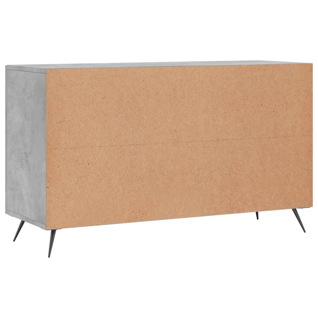 Dressoir 100X36X60 Cm Bewerkt Hout Betongrijs
