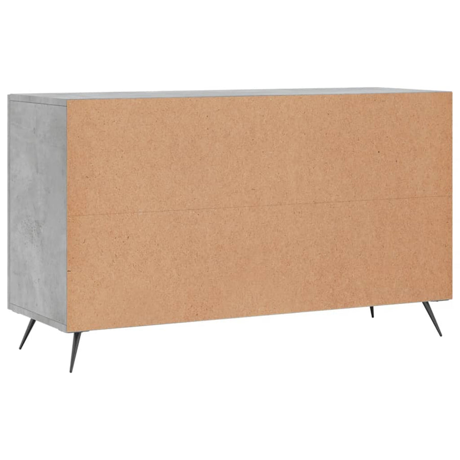 Dressoir 100X36X60 Cm Bewerkt Hout Betongrijs