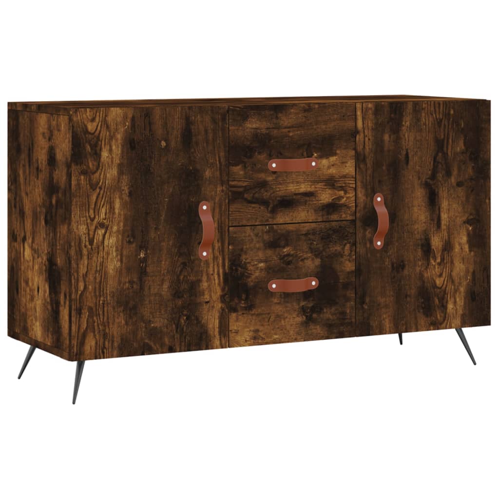 Dressoir 100X36X60 Cm Bewerkt Hout Kleurig Gerookt eiken