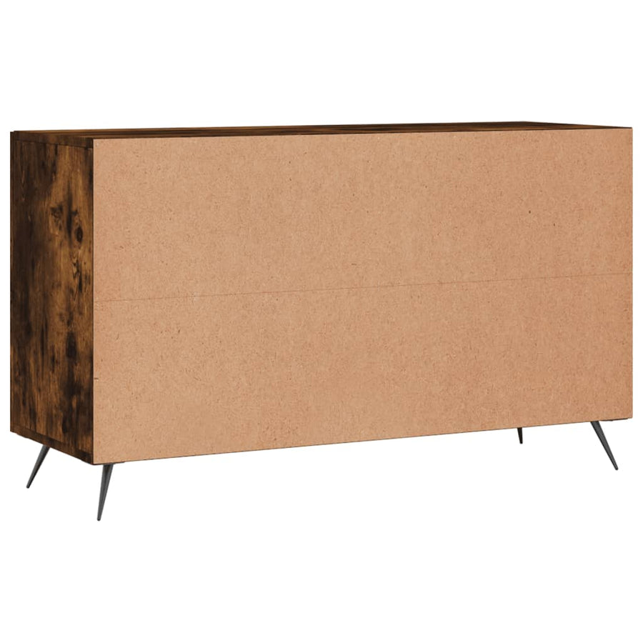 Dressoir 100X36X60 Cm Bewerkt Hout Kleurig Gerookt eiken