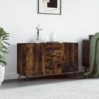 Sideboard 100x36x60 cm engineered wood smoked oak look