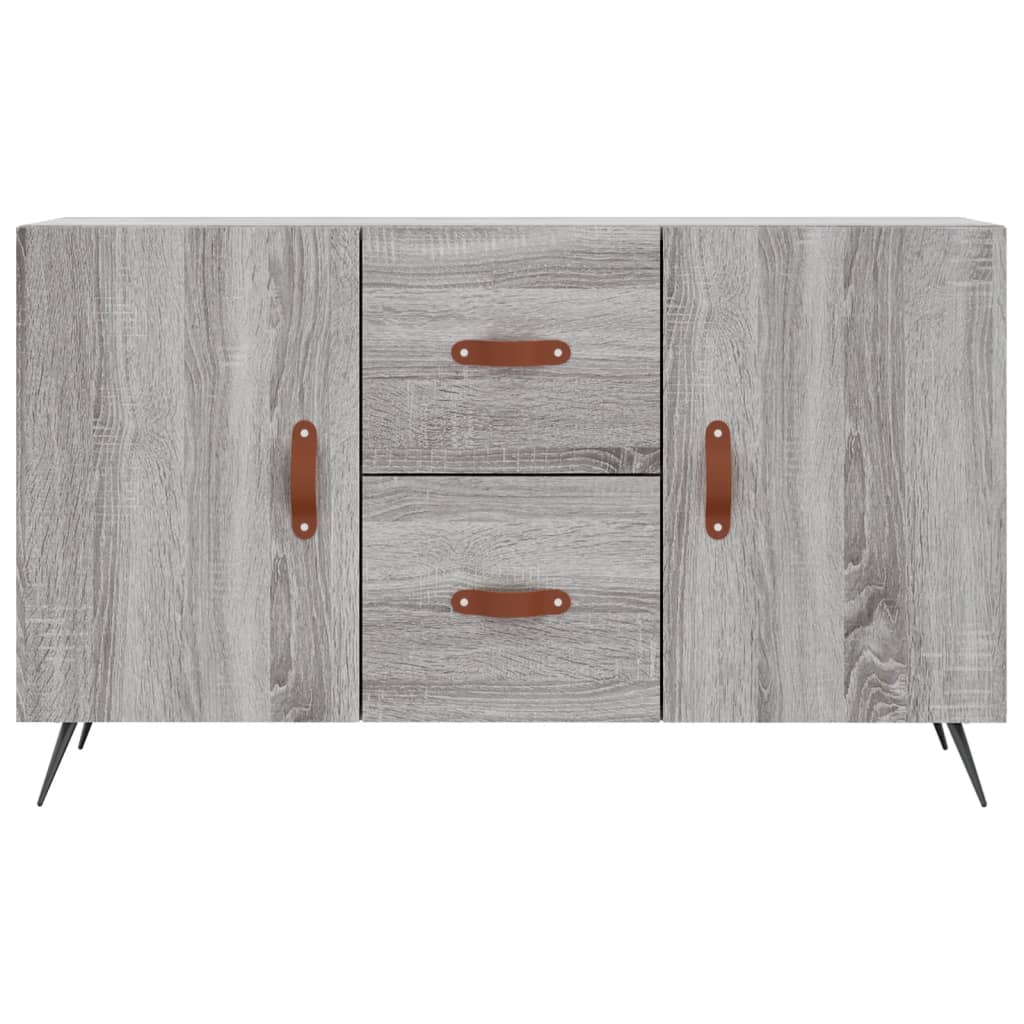 Dressoir 100X36X60 Cm Bewerkt Hout Eikenkleurig Grijs sonoma