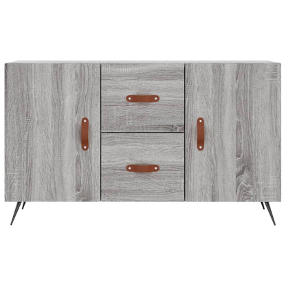 Dressoir 100X36X60 Cm Bewerkt Hout Eikenkleurig Grijs sonoma