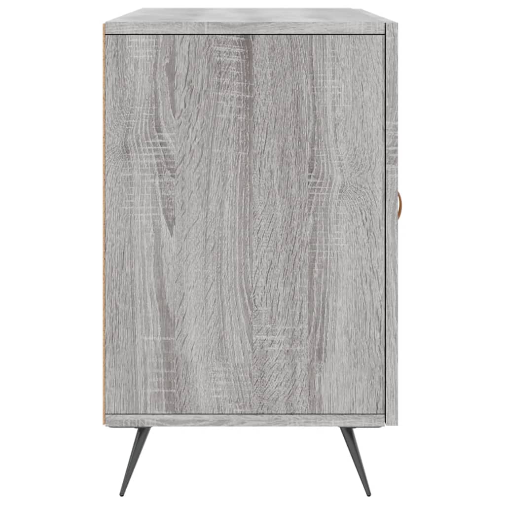 Dressoir 100X36X60 Cm Bewerkt Hout Eikenkleurig Grijs sonoma