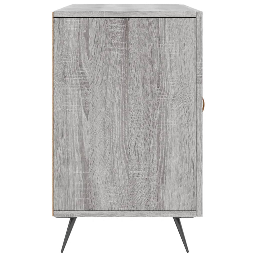 Dressoir 100X36X60 Cm Bewerkt Hout Eikenkleurig Grijs sonoma