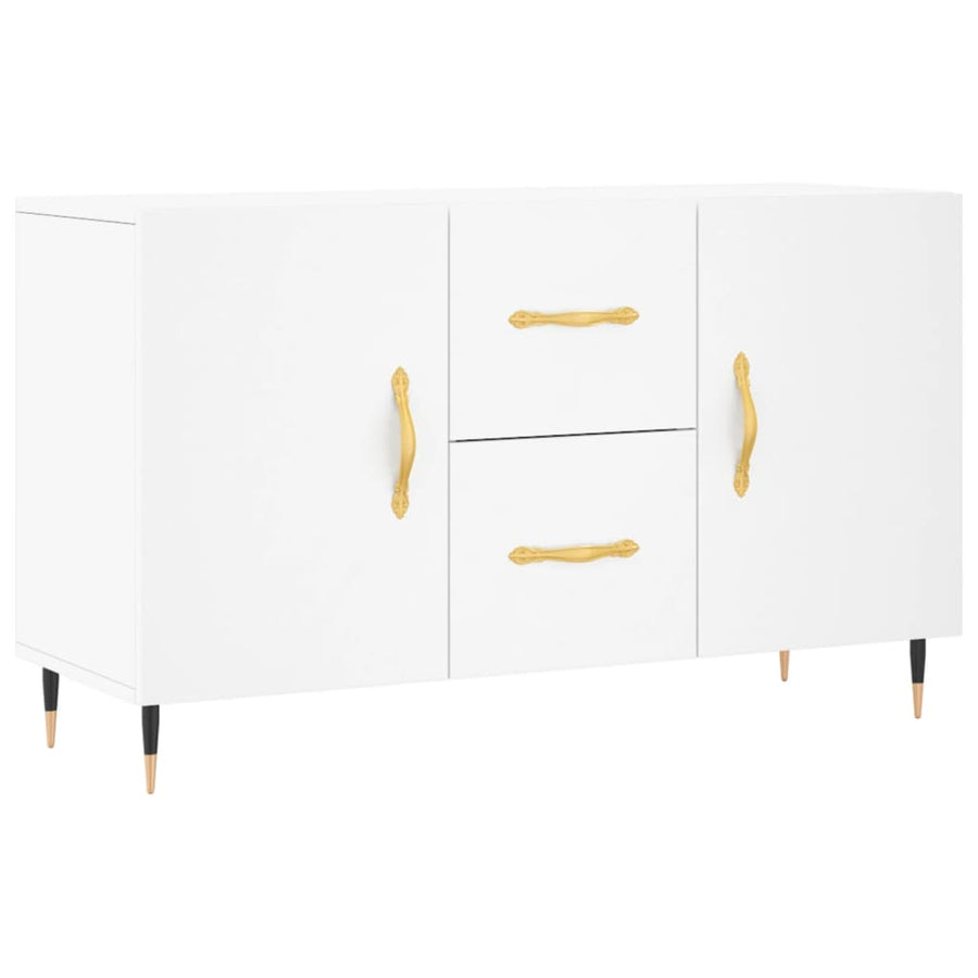 Dressoir 100X36X60 Cm Bewerkt Hout Wit