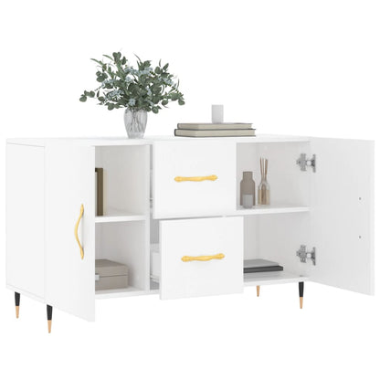 Dressoir 100X36X60 Cm Bewerkt Hout Wit