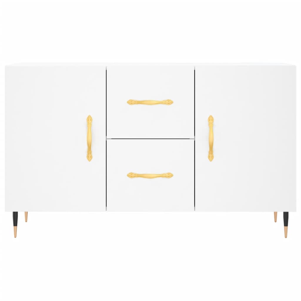 Dressoir 100X36X60 Cm Bewerkt Hout Wit