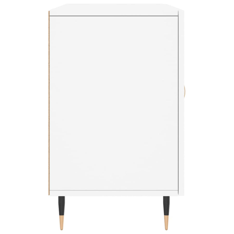Dressoir 100X36X60 Cm Bewerkt Hout Wit