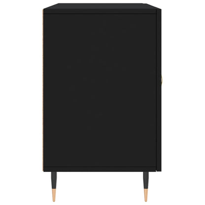 Dressoir 100X36X60 Cm Bewerkt Hout Zwart
