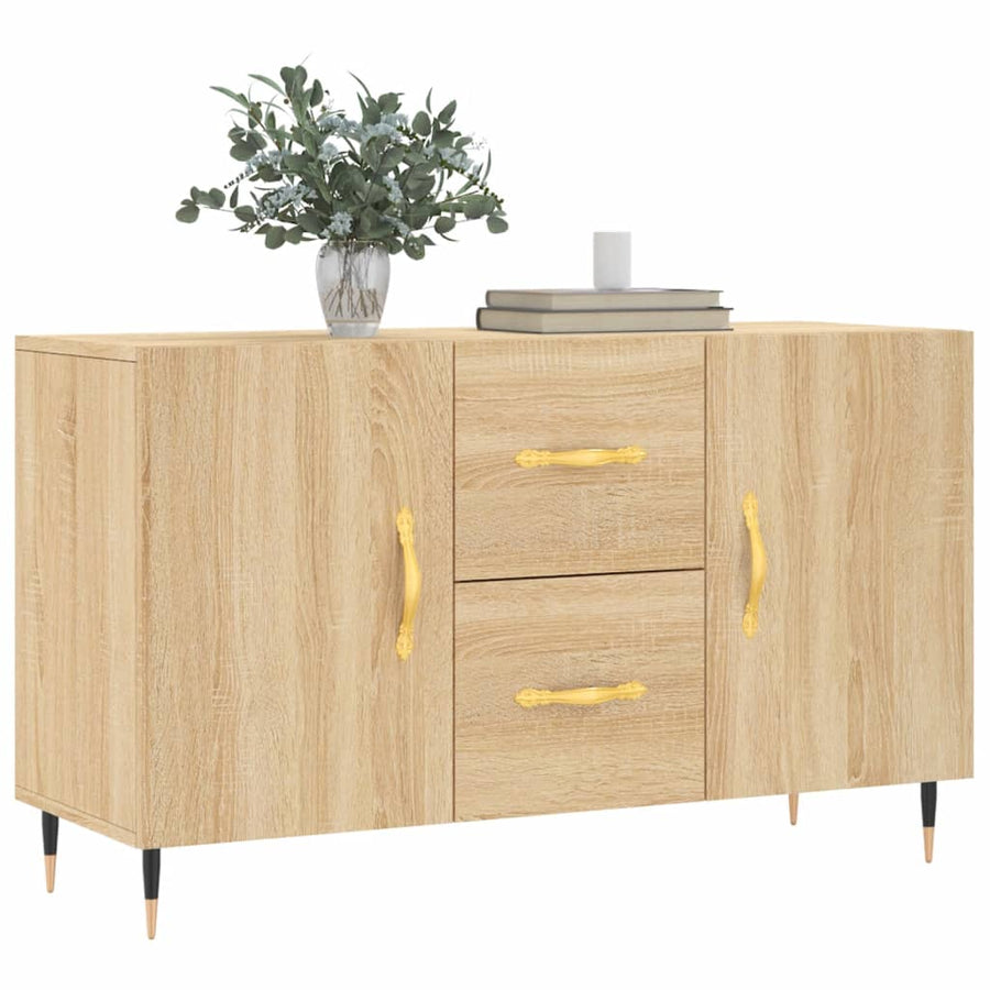 Dressoir 100X36X60 Cm Bewerkt Hout Sonoma Eikenkleurig