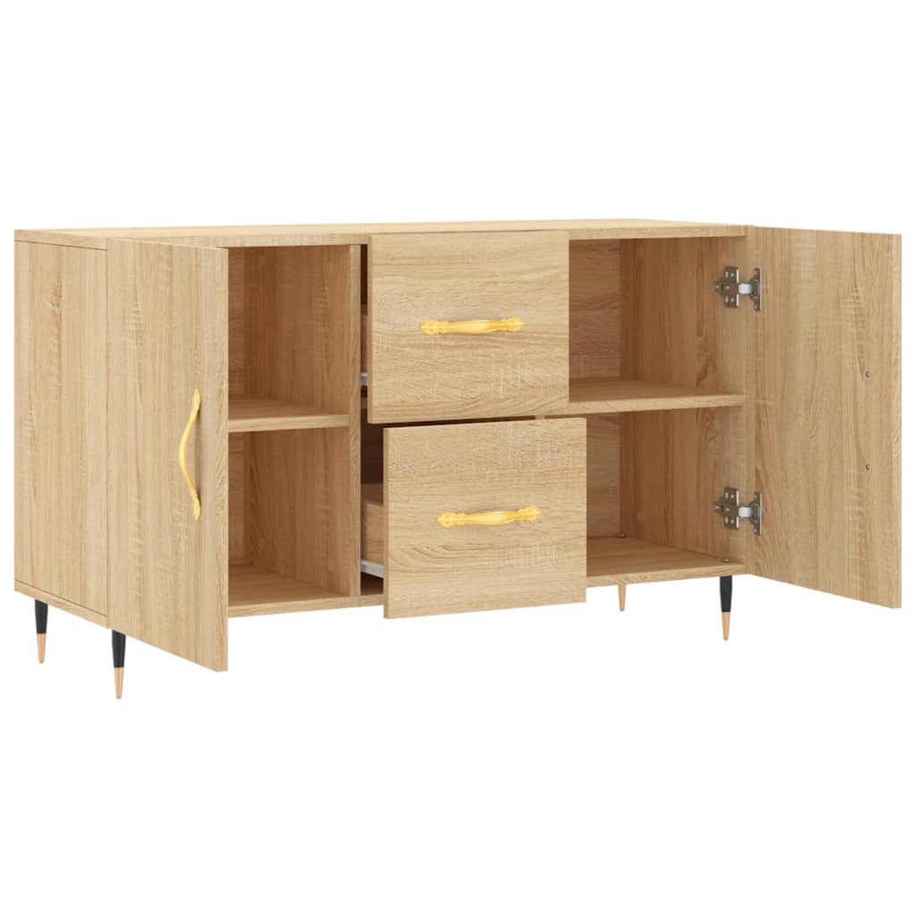 Dressoir 100X36X60 Cm Bewerkt Hout Sonoma Eikenkleurig