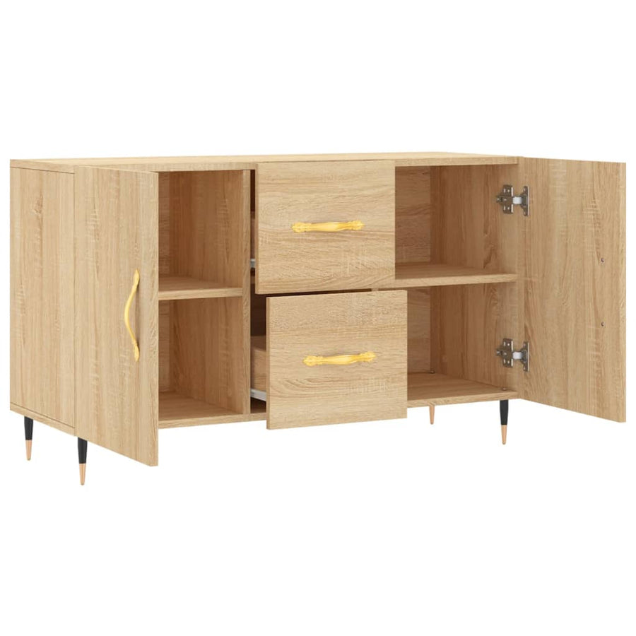 Dressoir 100X36X60 Cm Bewerkt Hout Sonoma Eikenkleurig