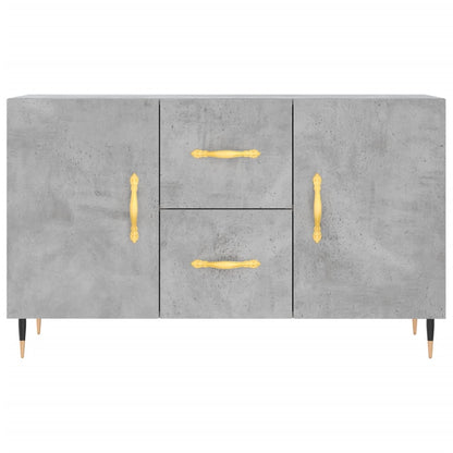 Dressoir 100X36X60 Cm Bewerkt Hout Betongrijs