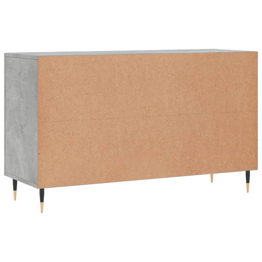 Dressoir 100X36X60 Cm Bewerkt Hout Betongrijs