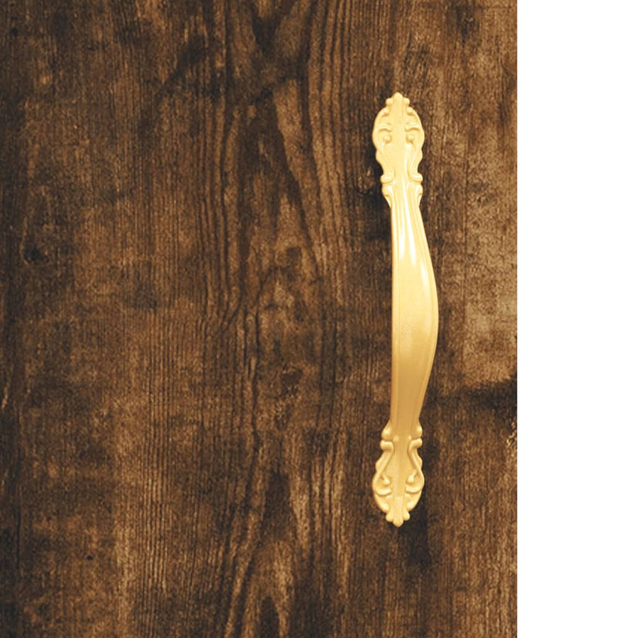 Dressoir 100X36X60 Cm Bewerkt Hout Gerookt Eikenkleurig