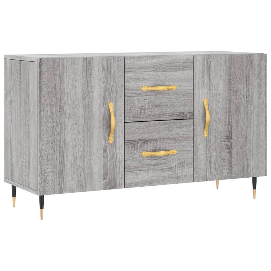 Dressoir 100x36x60 cm bewerkt hout grijs sonoma eikenkleurig
