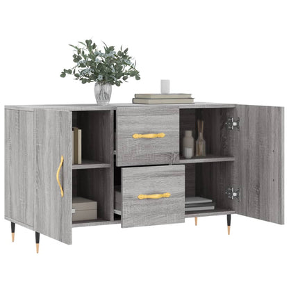 Dressoir 100x36x60 cm bewerkt hout grijs sonoma eikenkleurig