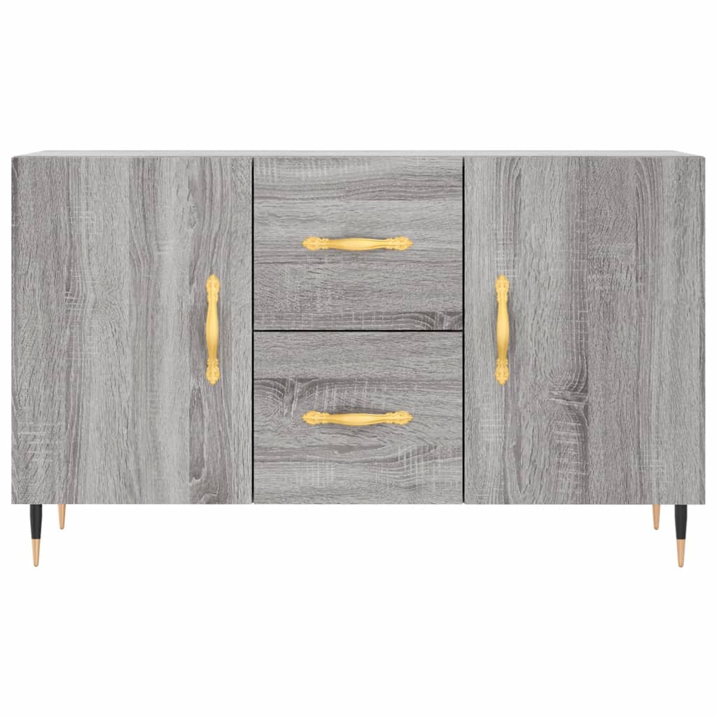 Dressoir 100x36x60 cm bewerkt hout grijs sonoma eikenkleurig