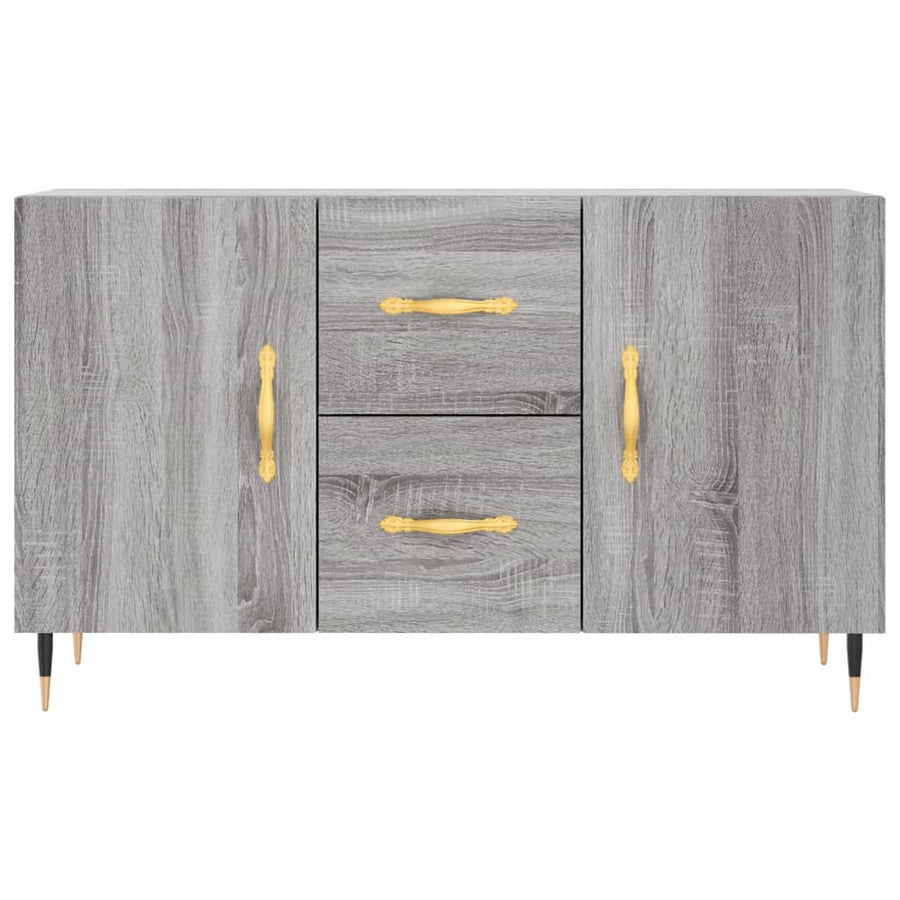 Dressoir 100x36x60 cm bewerkt hout grijs sonoma eikenkleurig