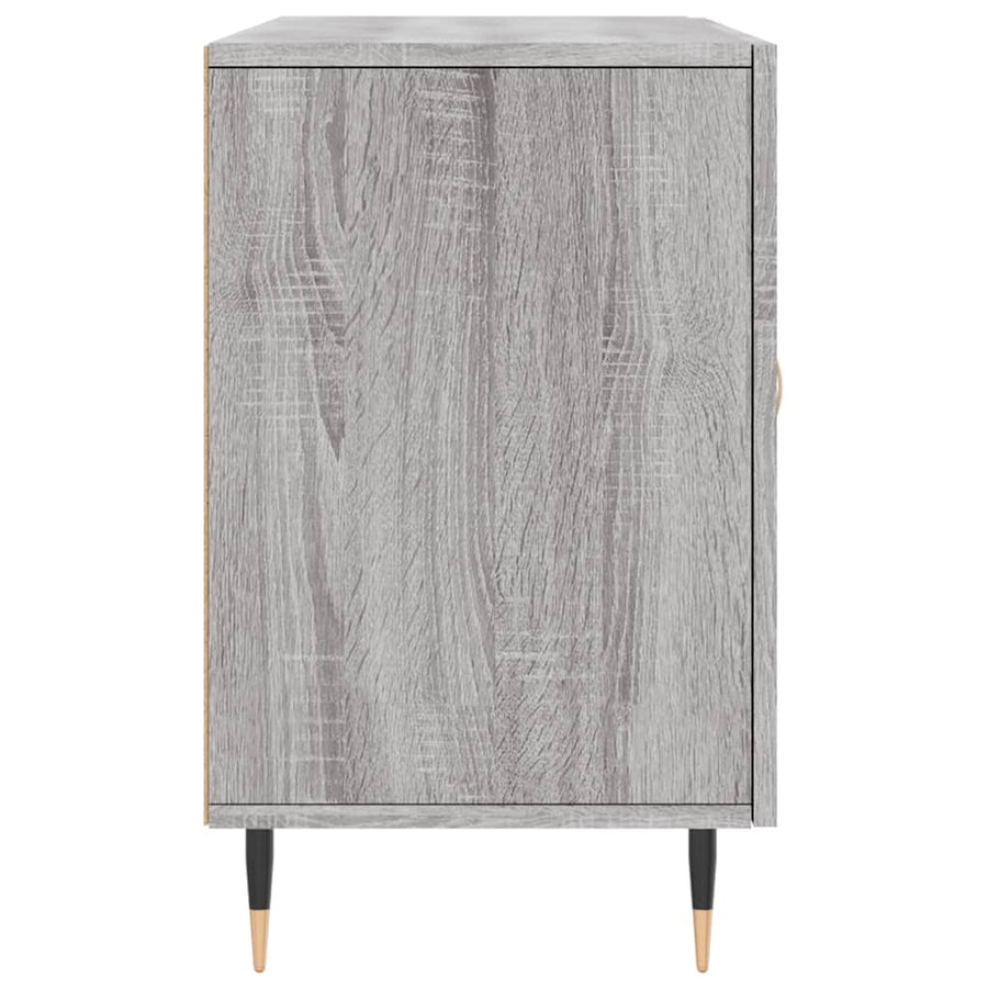 Dressoir 100x36x60 cm bewerkt hout grijs sonoma eikenkleurig