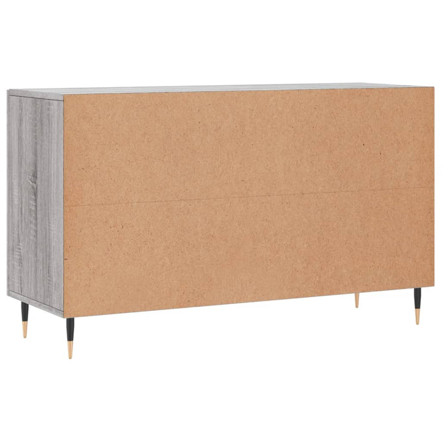 Dressoir 100x36x60 cm bewerkt hout grijs sonoma eikenkleurig