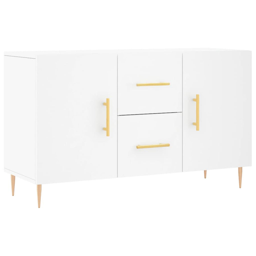 Dressoir 100X36X60 Cm Bewerkt Hout Wit