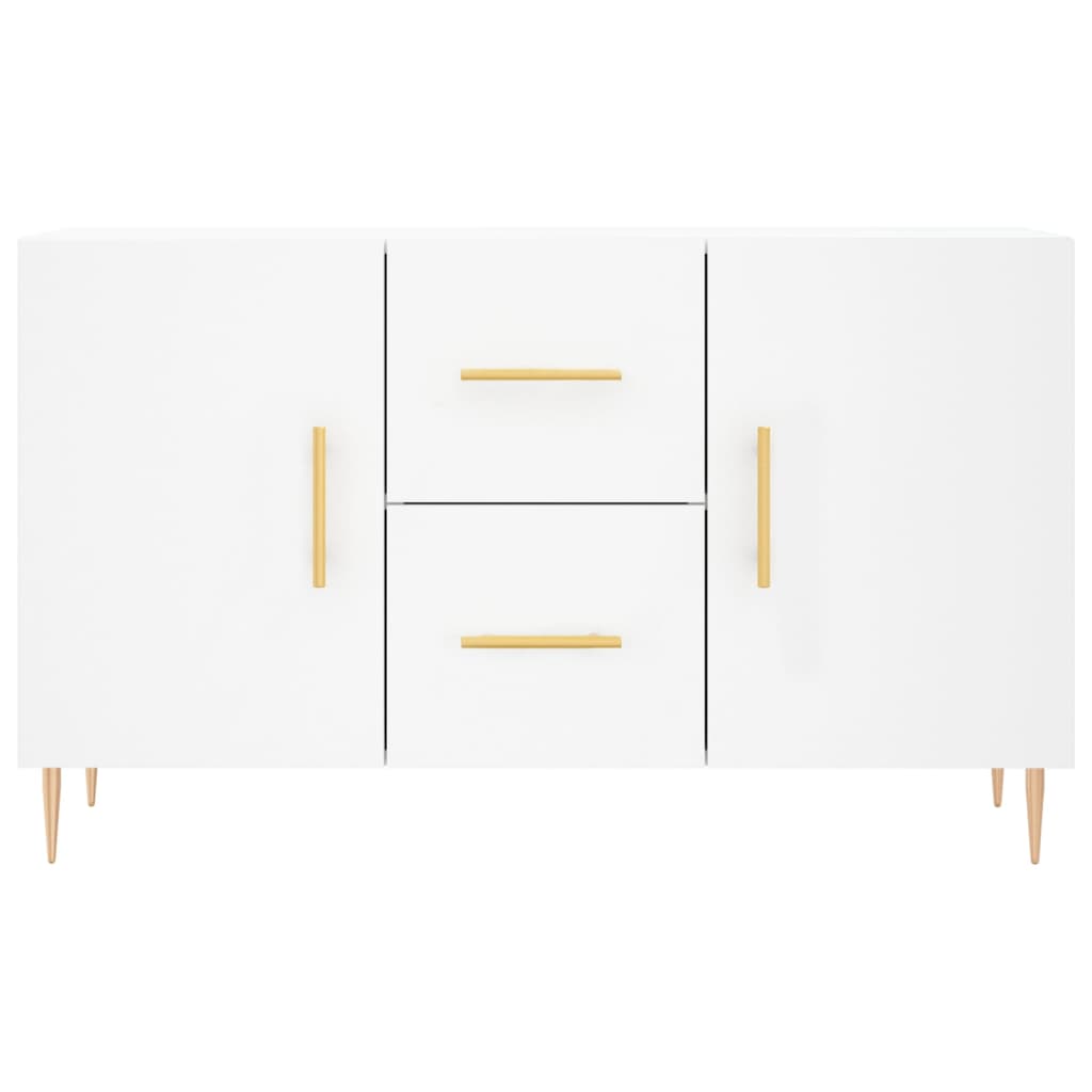 Dressoir 100X36X60 Cm Bewerkt Hout Wit