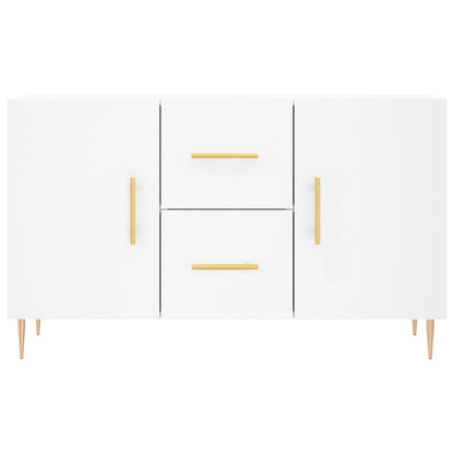 Dressoir 100X36X60 Cm Bewerkt Hout Wit
