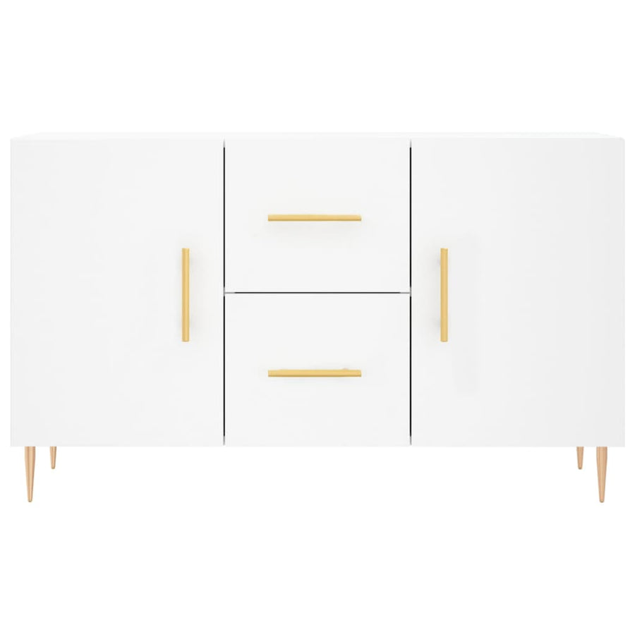 Dressoir 100X36X60 Cm Bewerkt Hout Wit