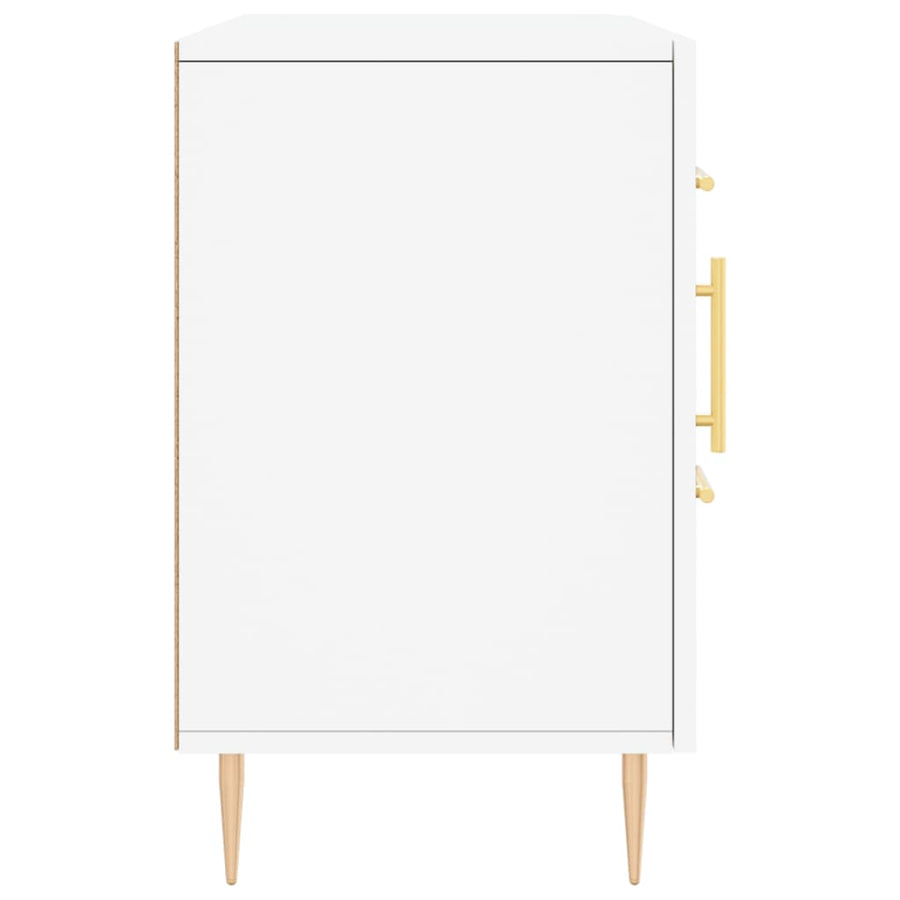 Dressoir 100X36X60 Cm Bewerkt Hout Wit