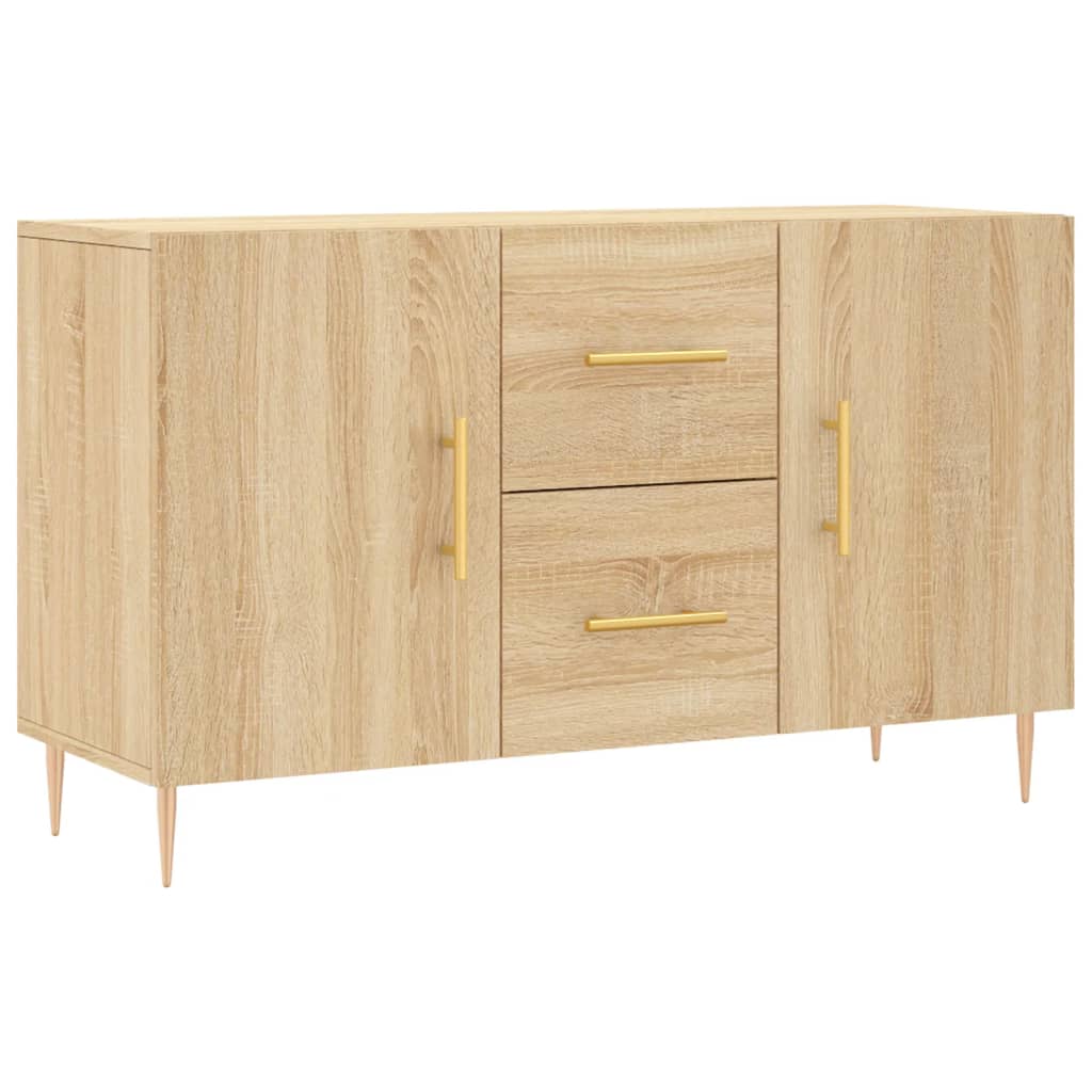Dressoir 100X36X60 Cm Bewerkt Hout Sonoma Eikenkleurig