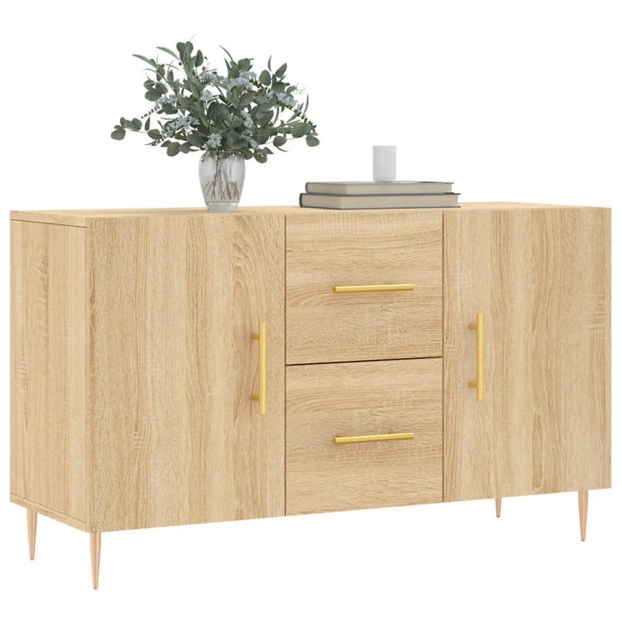 Dressoir 100X36X60 Cm Bewerkt Hout Sonoma Eikenkleurig