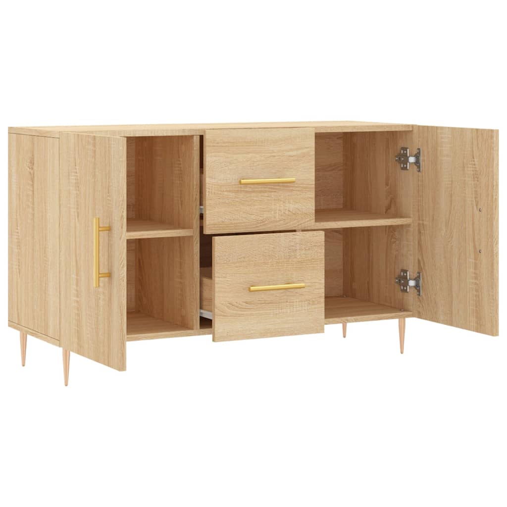 Dressoir 100X36X60 Cm Bewerkt Hout Sonoma Eikenkleurig