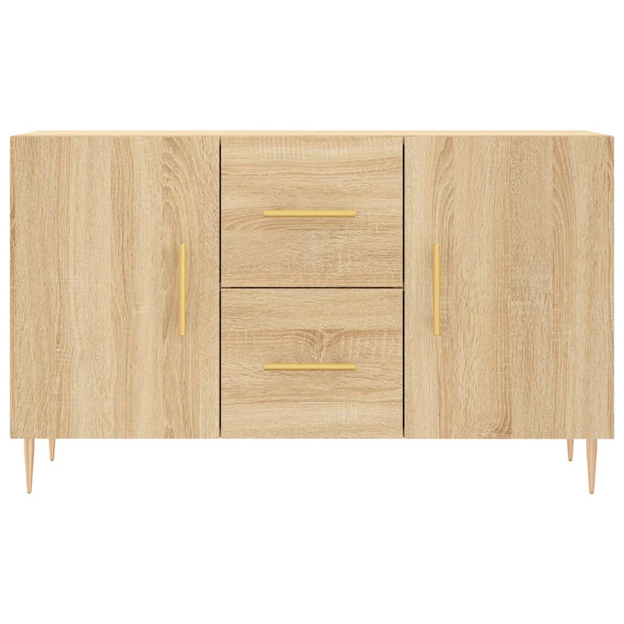 Dressoir 100X36X60 Cm Bewerkt Hout Sonoma Eikenkleurig