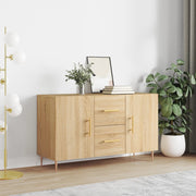 Dressoir 100x36x60 cm bewerkt hout sonoma eiken