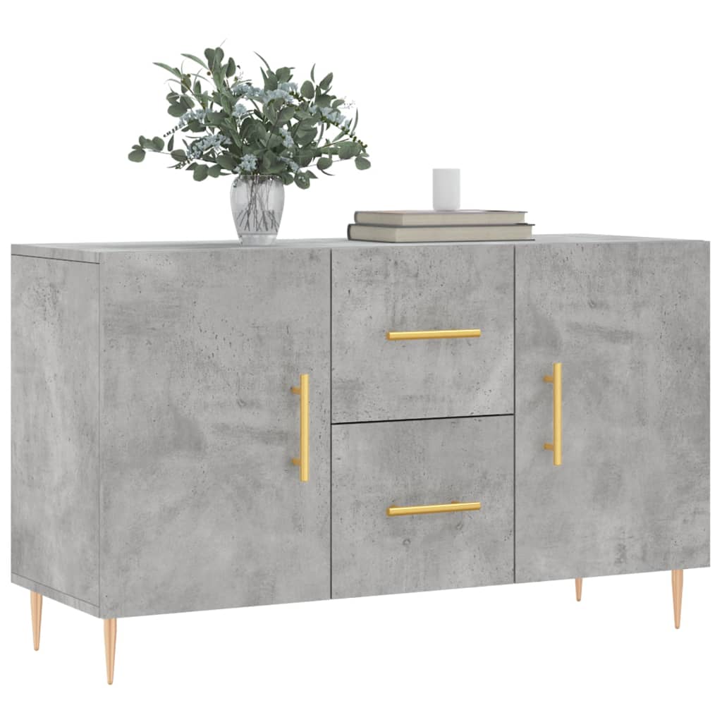 Dressoir 00X36X60 Cm Bewerkt Hout Betongrijs