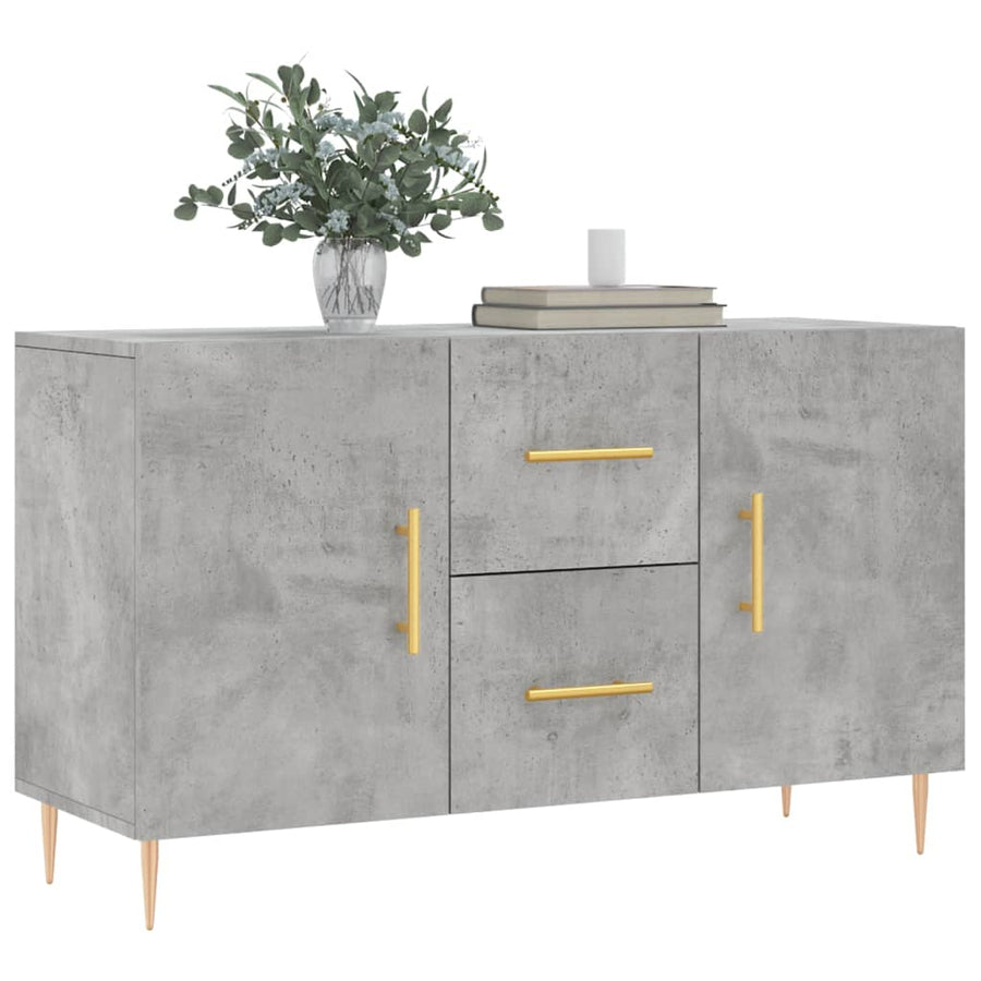 Dressoir 00X36X60 Cm Bewerkt Hout Betongrijs