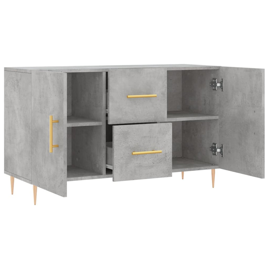Dressoir 00X36X60 Cm Bewerkt Hout Betongrijs